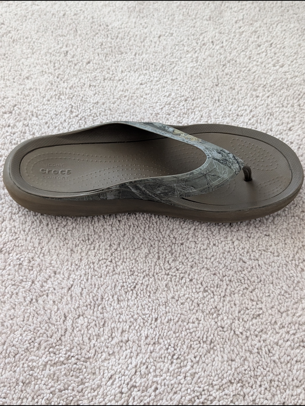 Mens Crocs Realtree Swiftwater Edge Wave Camo Flip Flops Slides Mens Size 11 - Picture 8 of 10